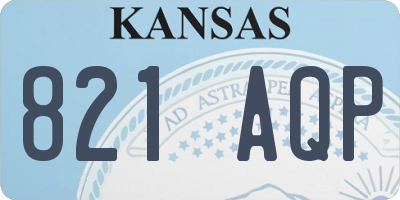 KS license plate 821AQP