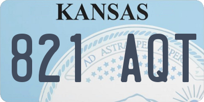 KS license plate 821AQT