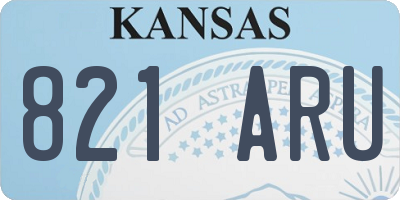 KS license plate 821ARU