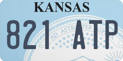 KS license plate 821ATP