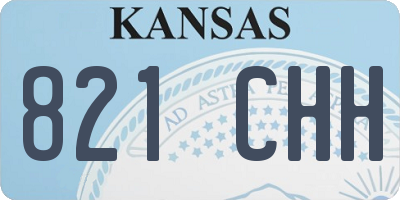 KS license plate 821CHH