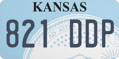 KS license plate 821DDP