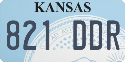KS license plate 821DDR