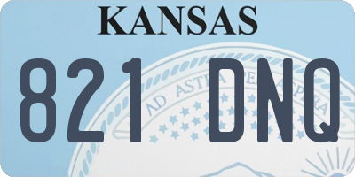 KS license plate 821DNQ