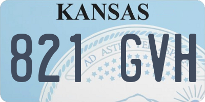 KS license plate 821GVH