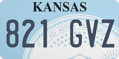 KS license plate 821GVZ