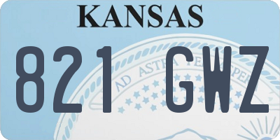 KS license plate 821GWZ
