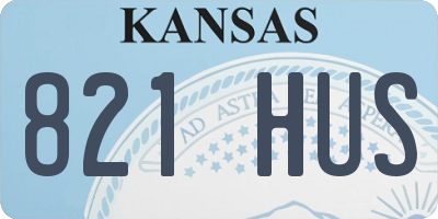 KS license plate 821HUS