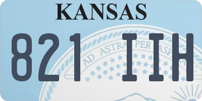 KS license plate 821IIH