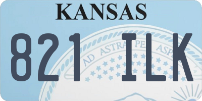 KS license plate 821ILK