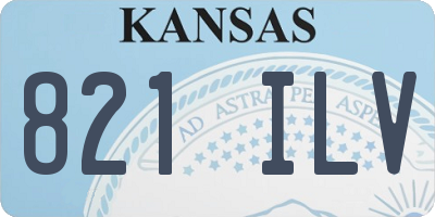 KS license plate 821ILV