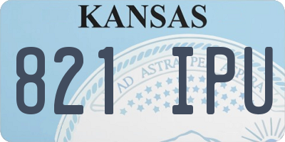 KS license plate 821IPU