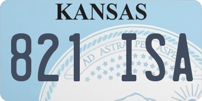KS license plate 821ISA