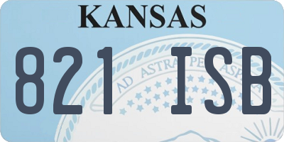 KS license plate 821ISB