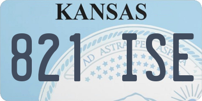 KS license plate 821ISE