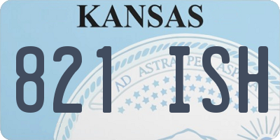 KS license plate 821ISH