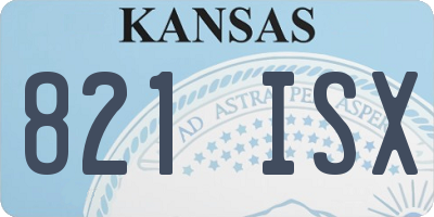 KS license plate 821ISX