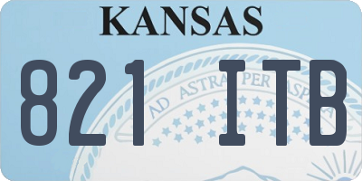 KS license plate 821ITB
