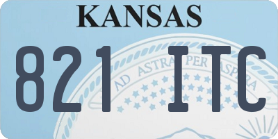 KS license plate 821ITC