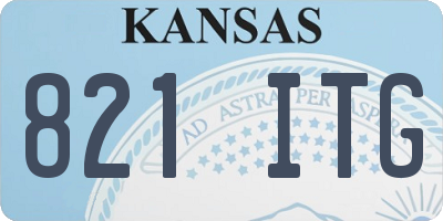 KS license plate 821ITG
