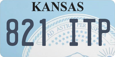 KS license plate 821ITP