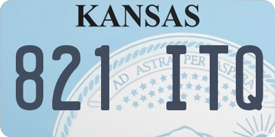KS license plate 821ITQ