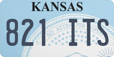 KS license plate 821ITS