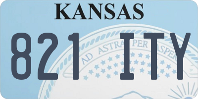 KS license plate 821ITY