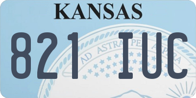 KS license plate 821IUC
