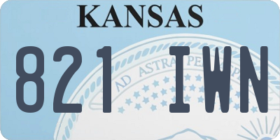 KS license plate 821IWN