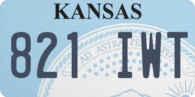 KS license plate 821IWT
