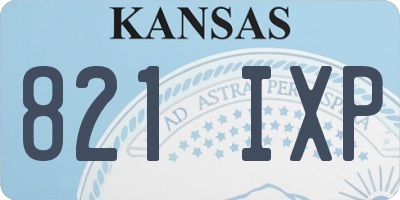 KS license plate 821IXP