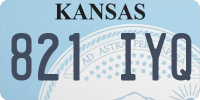 KS license plate 821IYQ