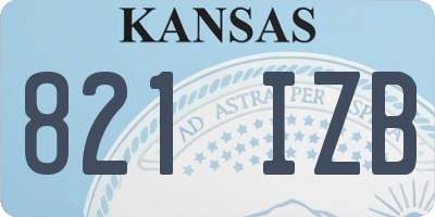 KS license plate 821IZB