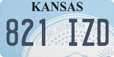 KS license plate 821IZD