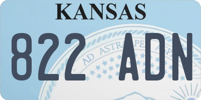 KS license plate 822ADN