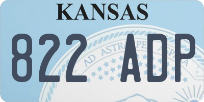 KS license plate 822ADP