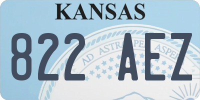 KS license plate 822AEZ