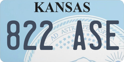 KS license plate 822ASE