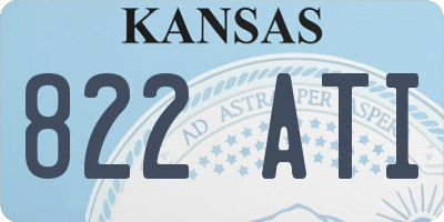 KS license plate 822ATI