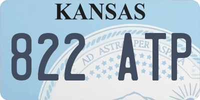 KS license plate 822ATP