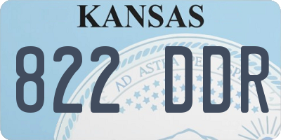 KS license plate 822DDR