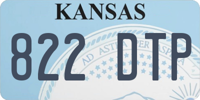 KS license plate 822DTP
