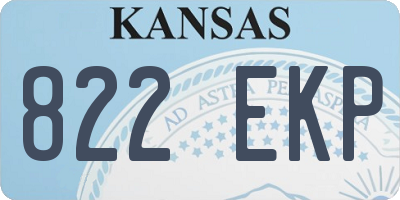 KS license plate 822EKP
