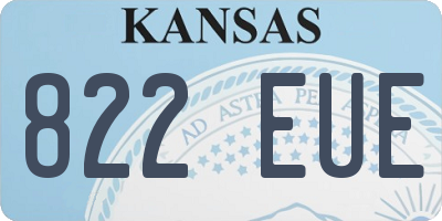 KS license plate 822EUE