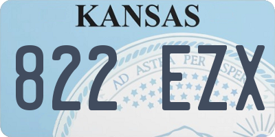 KS license plate 822EZX