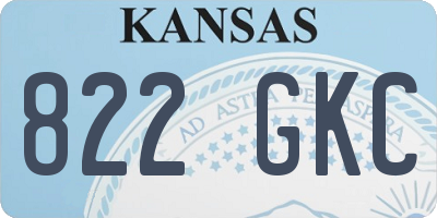KS license plate 822GKC