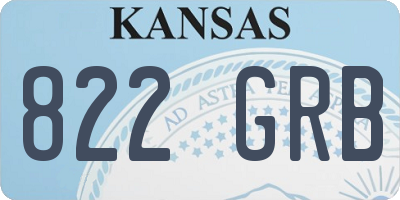 KS license plate 822GRB