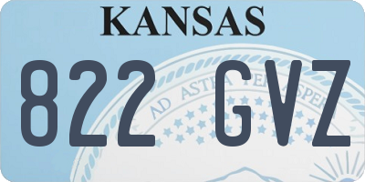 KS license plate 822GVZ