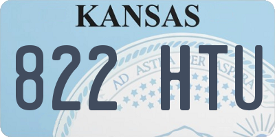 KS license plate 822HTU